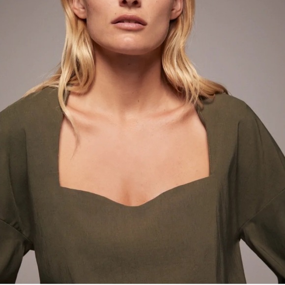 Zara Women's Long Sleeve Sweetheart Top - Picture 2 of 6